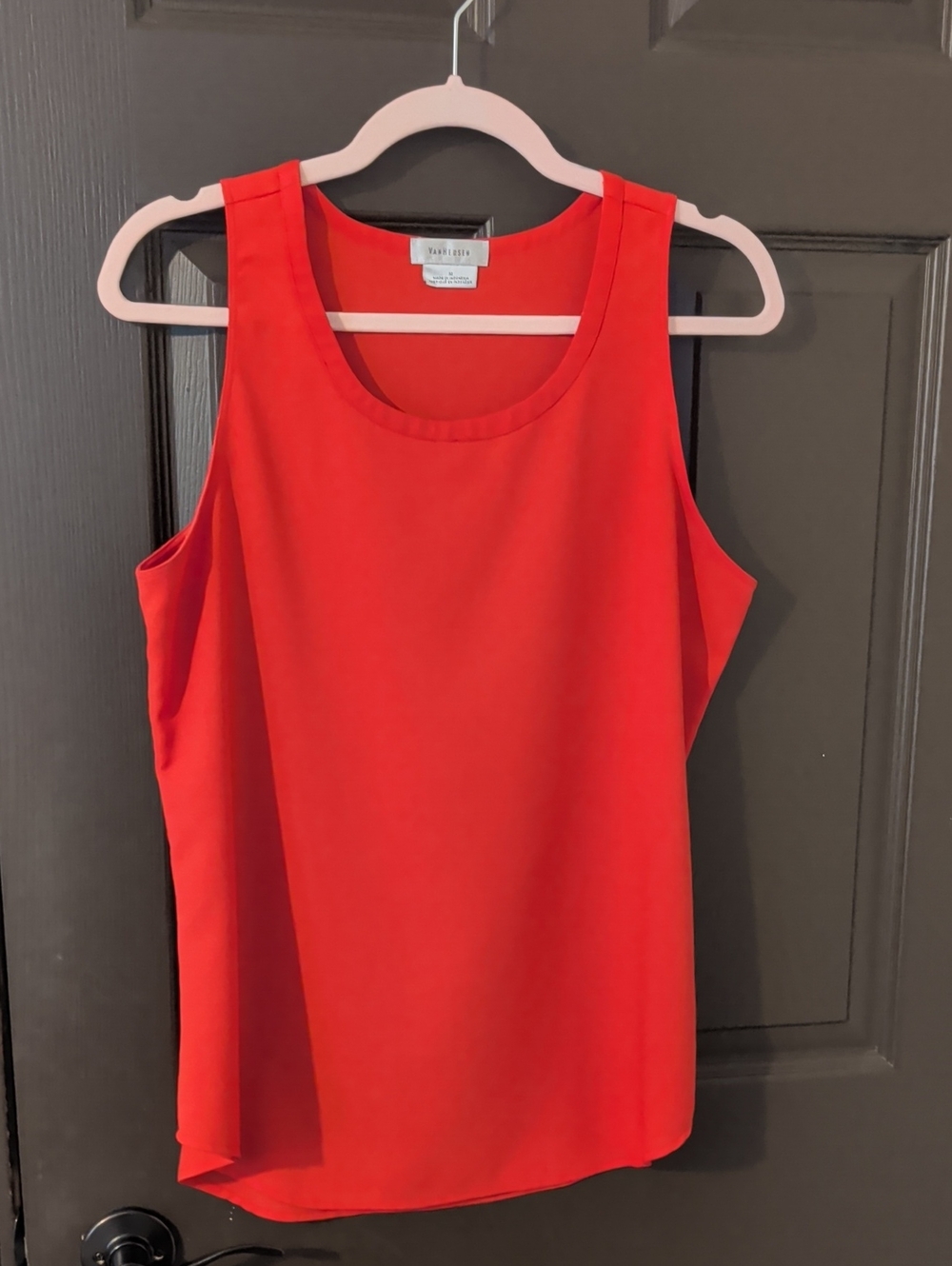 Van Heusen Women's Bright Red Sleeveless Tank